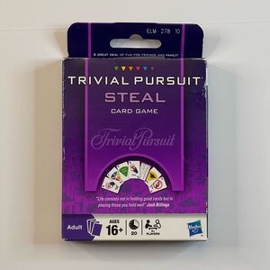 Trivial Pursuit Steal Card Game Ages 16+